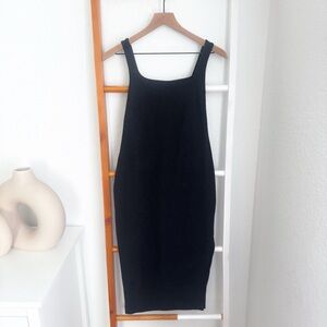 Beyond Yoga Spacedye Icon Midi Dress Dark Gray Side Slit SD6166